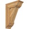 Ekena Millwork Traditional Traditional Rough Sawn Bracket w/ Offset Brace, Western Red Cedar, 8"W x 20"D x 28"H BKT0806X20X28TRA01RWR - alternate 1